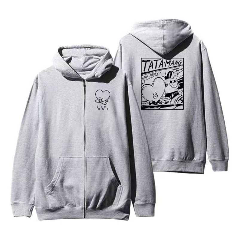 Tippet Line - Kawaii BT21 Sweatshirt Hoodie Pakaian Musim