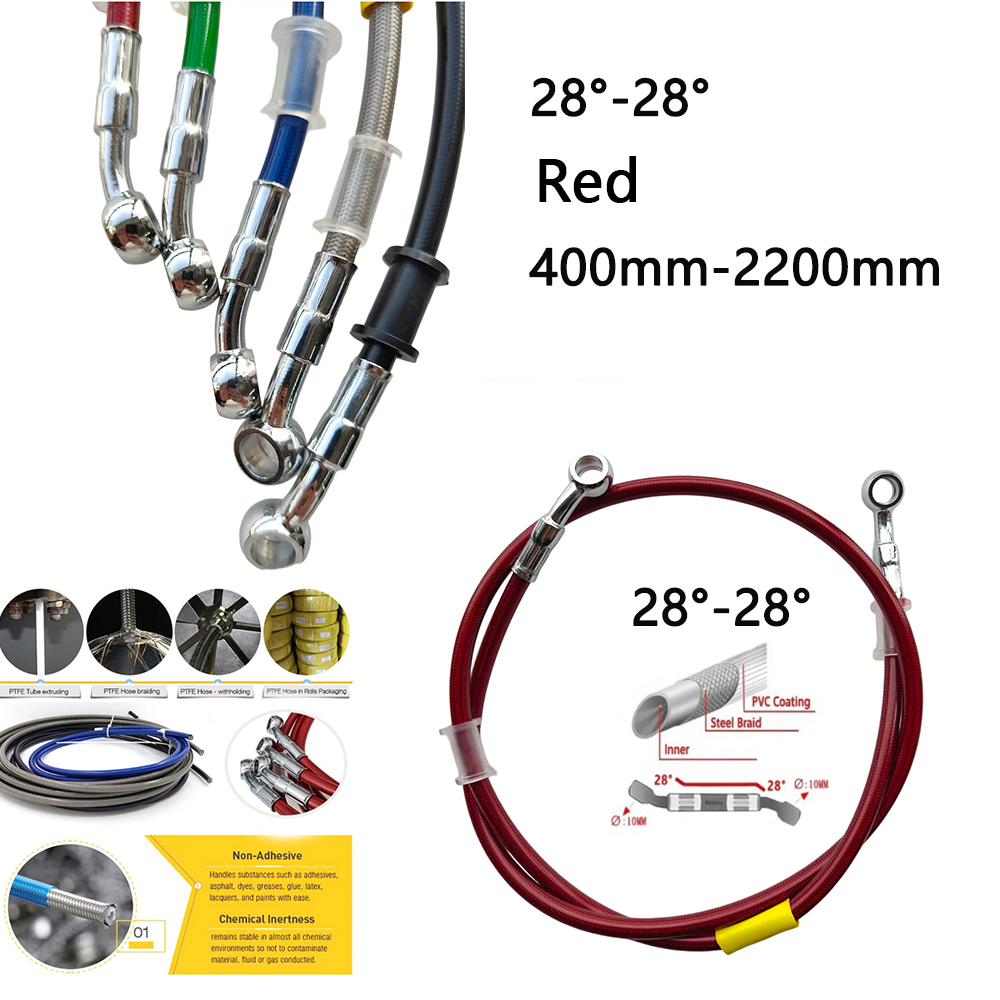 Braided Line - 28-28 Selang Rem Hidrolik Sepeda Motor