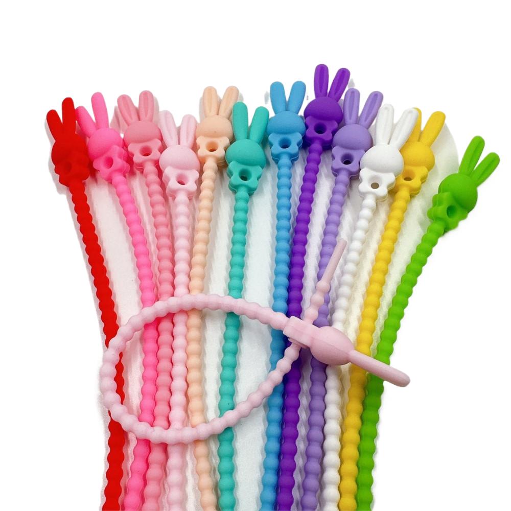 10Pcs Pengatur Kabel Silikon B - Tippet Line ulasan dan harga