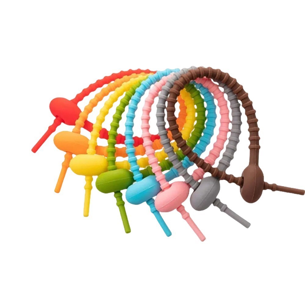 10Pcs Pengatur Kabel Silikon B - Tippet Line ulasan dan harga